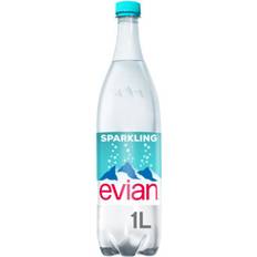 Evian Sparkling Natural Mineral Water 1L 100cl