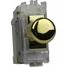 Wall Dimmers Varilight GFP1M1V Brass Dimmer