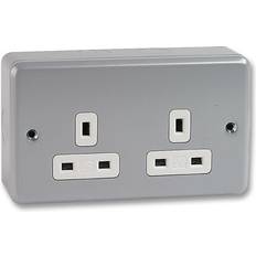 MK Mk Electric Socket Outlets 2 Gang