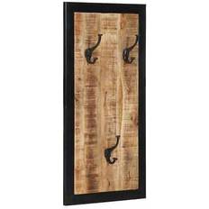 VidaXL Klädkrokar vidaXL Klädhängare 40 x 2 x 80 cm Massivt Grovt Mangoträ Klädkrok