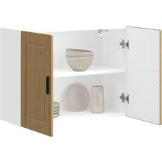 Brown Wall Cabinets vidaXL Porto Kitchen 80 x 31 x 60 cm Wall Cabinet