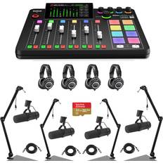 RØDE Caster Pro II Production Studio w/SM7B Mic, Arm, Headphone, 4 User