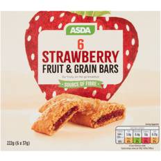 Asda Strawberry Fruit & Grain Bars 6 x 37g