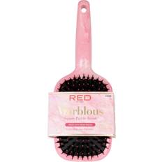 Hair Products Red by Kiss Paddle Square Brush with Boar Bristles