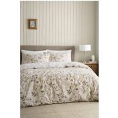 Catherine Lansfield Isadora Floral Set Single Duvet Cover Beige, Natural
