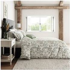 Sanderson Wild Angelica Double Set Duvet Cover Green, Silver