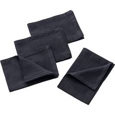 Benetton Black Napkins 40 x 40 cm Set of 4 Cloth Napkin Red, Black