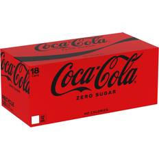 Coca-Cola Drinks Coca-Cola Zero Sugar Soft Drink 18 x 330 ml 33cl