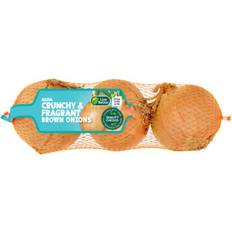 Asda 3 Crunchy Fragrant Brown Onions 3pcs 1pack