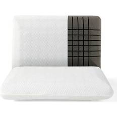 Bamboo Bed Pillows Costway Bamboo Charcoal Memory Foam Set of 2 Ergonomic Pillow