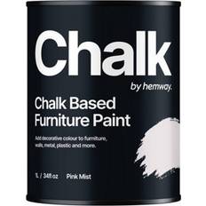 Chalk Based Furniture Paint 1L Pink Mist White