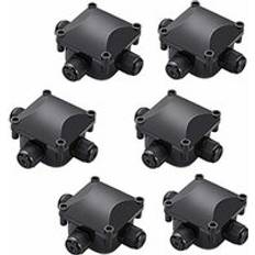 6 Pcs 3 Way IP68 Junction Box