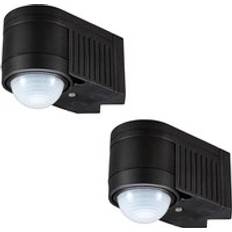 Litecraft Luton 360° PIR Motion Sensor Outdoor Corner Mount 2 Pack