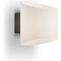Belysning Herstal Evoke Vägglampa IP44 Oval Anthracite/Opal Väggarmatur