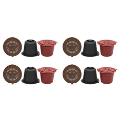 Coffee Makers Spactz 12 Pcs Refillable Espresso Capsule