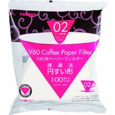 White Coffee Filters Hario 02 Coffee Paper Filter 2 Pack