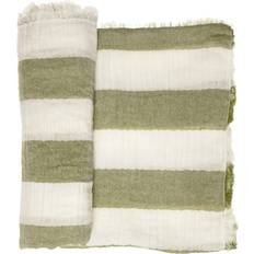 Bomull Tepper Himla Antibes Throw 130 x 170 cm Grass Blankets Green (170x130cm)