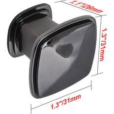 Cabinet Knobs Utopia Alley Merle Deco Square Cabinet Knob 1.3" 5 Pack