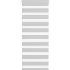 Curtains & Accessories vidaXL Zebra Blind Light Grey 65x150 cm Fabric Width 60.9 cm Polyester