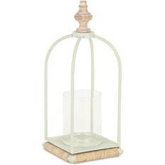 Wood Lanterns Cheungs Thistledale White Metal 5888WT Lantern