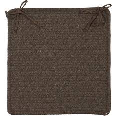 Wool Chair Cushions Colonial Mills Bark Pad Set of 4 Chair Cushions Brown