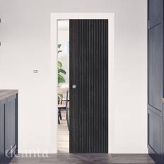 Deanta Dark Grey Ash Malmo 1981 x 686 x 35 mm Interior Door (x198.1cm)