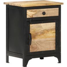 vidaXL 40 x 30 x 50 cm Massivt Mangoträ Sängbord 30x40cm