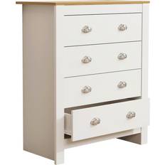 VCM Balusa White/Natural Kommode 79x95cm