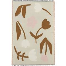 Broste Copenhagen Rosita Throw 130x180 cm Cotton Blankets Brown (180x130cm)