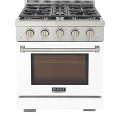 Ranges Kucht Kucht KFX3000X-LP-W Liquid Propane Range Stainless Steel, White
