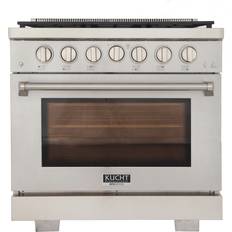 Ranges Kucht Kucht 36 In Liquid Propane Range KFX3600X-LP-S Silver, Stainless Steel