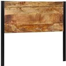 Headboards on sale vidaXL 120 cm Solid Wood Mango and Iron Headboard 120cm
