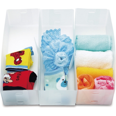 Closet Dresser Drawer Divider Set of 3 4 in W x 11.9 in L x 2.8 in H Storage Box