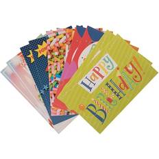 Anniversary Party Supplies Jam Paper Happy Birthday Assortment Cards 10-Pack