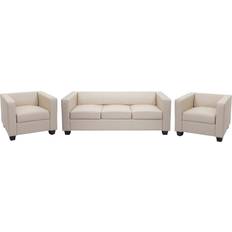 MCW Lille 3-1-1 Cream Sofa 191cm 3Stk. 3-Sitzer