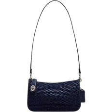 Coach Penn Shoulder Bag With Crystal - Silver/Blue
