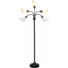 Dimmable Floor Lamps Simple Designs Contemporary Multi 5-Head Back Floor Lamp 67"