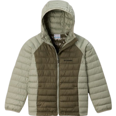 Columbia Kid's Powder Lite II Hooded Jacket - Stone Green/Safari