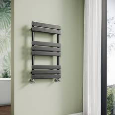 Heated Towel Rails Latitude Run Flat Panel Heated Towel Rail 80 x 45 cm White, Black