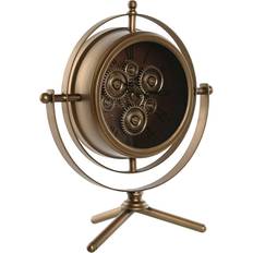 Relojes de Mesa Home ESPRIT Namizna Ura Golden Table Clock 36cm