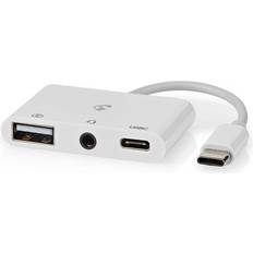 Computerzubehör Nedis CCGB64790WT01 Laptop Dock Replicator