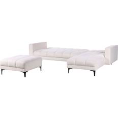 U-Sofas Beliani Left Hand Boucle Corner Sofa