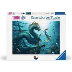 Puzzles Ravensburger Enchanted Depths Dragon Mermaid and Turtles 1000 Teile