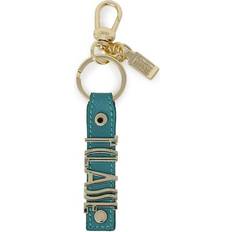 Solid Colour Keychains Prima Classe Green Leather Keychain - Green