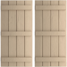 Windows Ekena Millwork Rustic Four Board Shutters Per Pair 82.0 H x 22.0 W x 1.0 D Timber Window Shutter