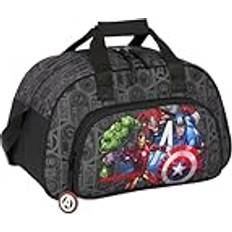 Black School Bags Safta Avengers Vendetta Sports Bag - Black/White