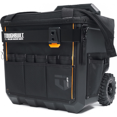 Toughbuilt DIY Accessories Toughbuilt Massive Mouth Hard Bottom XL Black Polyester 18-in Zippered Rolling Tool Bag TBL-CT-61-18