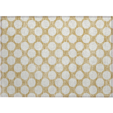Latitude Run White Gold 30" L Area Rug