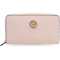 Versace Läder Plånbok Med Logotyp - Rosa