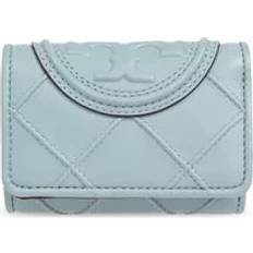 Tory Burch Plånböcker Tory Burch Läder Plånbok Med Tryckknapp - Blå